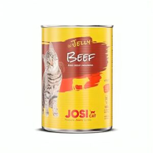 کنسرو گربه جوسرا با طعم گوشت گاو Josicat Beef In Jelly وزن 400 گرم