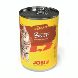 کنسرو گربه جوسرا با طعم گوشت گاو Josicat Beef In Jelly وزن 400 گرم