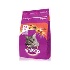غذای خشک گربه ویسکاس با طعم گوشت گاو Whiskas Adult with Beef وزن 1 کیلوگرم