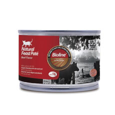 کنسرو غذای گربه بایولاین با طعم گوشت گاو Bioline Canned Cat Food With Beef وزن 170 گرم